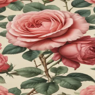 vintage rose illustration