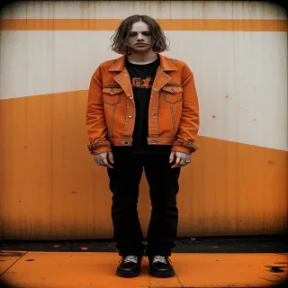 grunge orange aesthetic