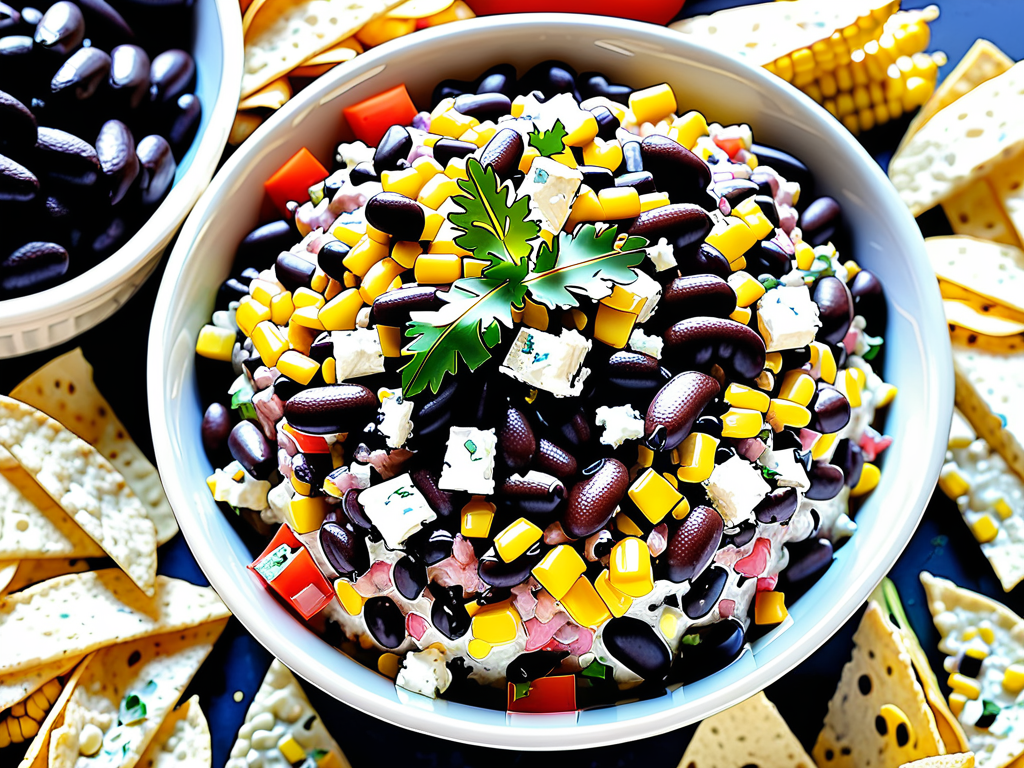 feta black bean corn dip
