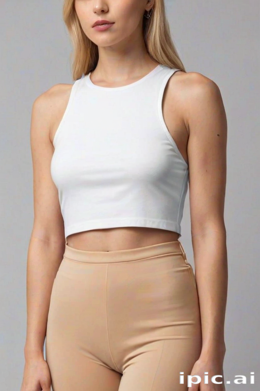 crop top mock up