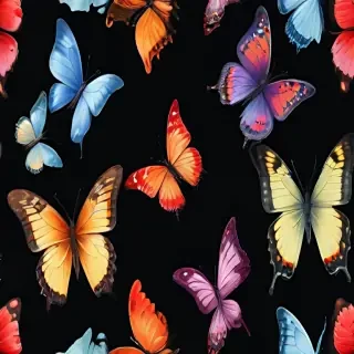 butterflies transparent
