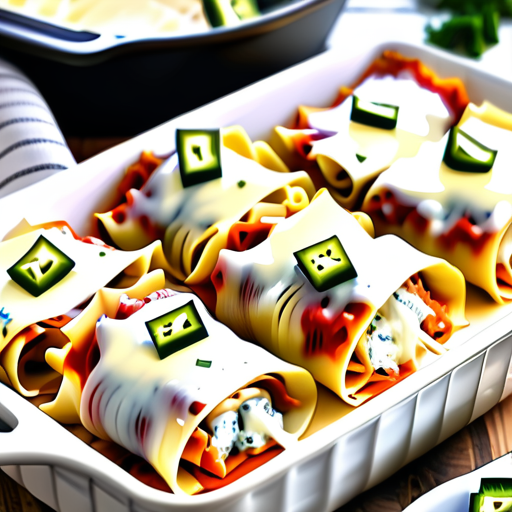 buffalo chicken lasagna roll ups