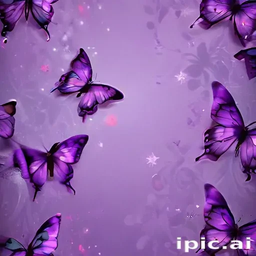 purple butterflies wallpaper