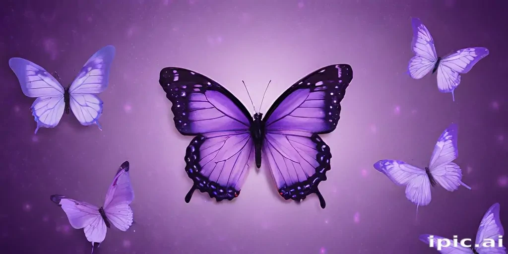 purple butterfly background
