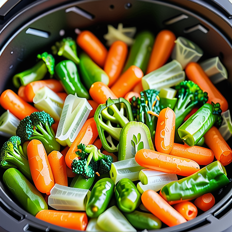 how long to cook frozen veggies in air fryer