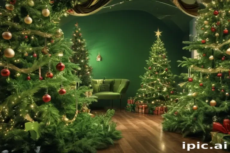 green christmas wallpaper