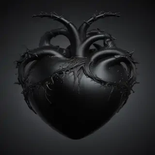 black heart image