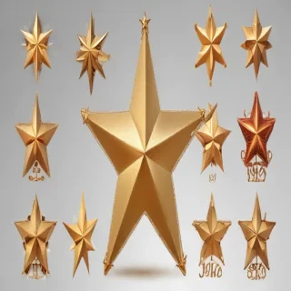 christmas stars clipart