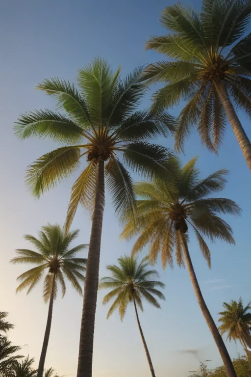 palm trees transparent