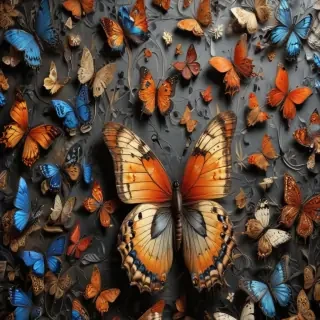 butterfly wall paper