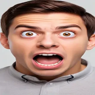 shocked face png