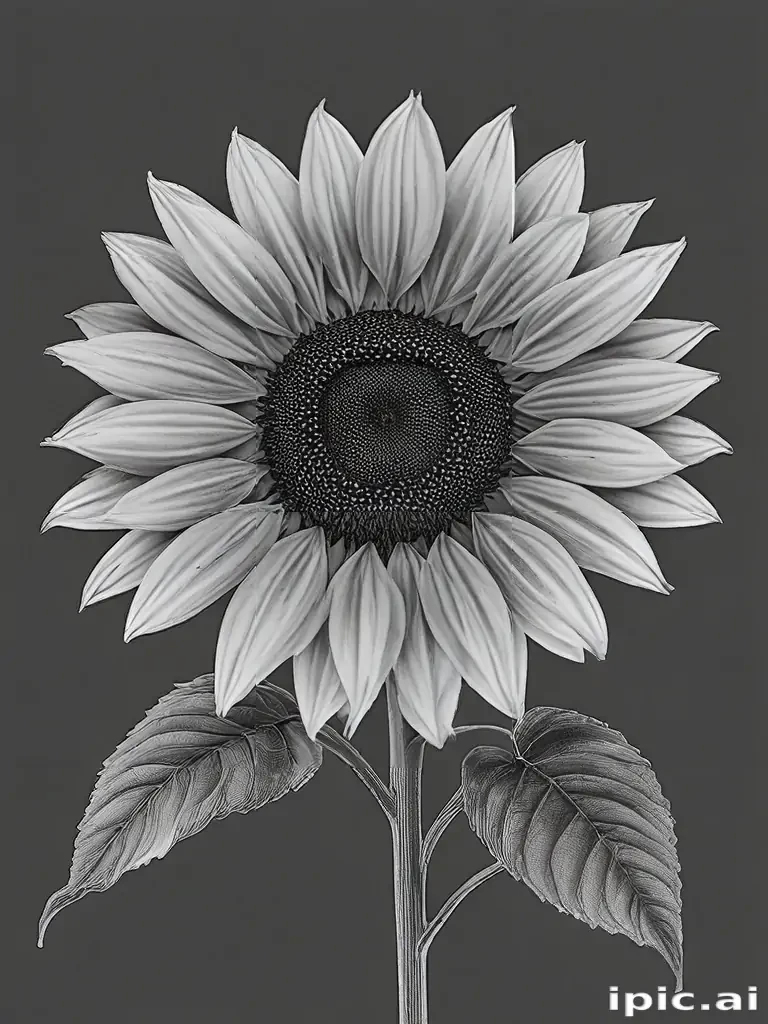 sunflower outline