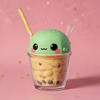 cute boba backgrounds