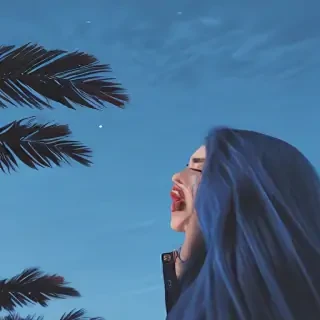 blue aesthetic pic