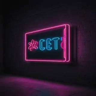 neon sign mockup