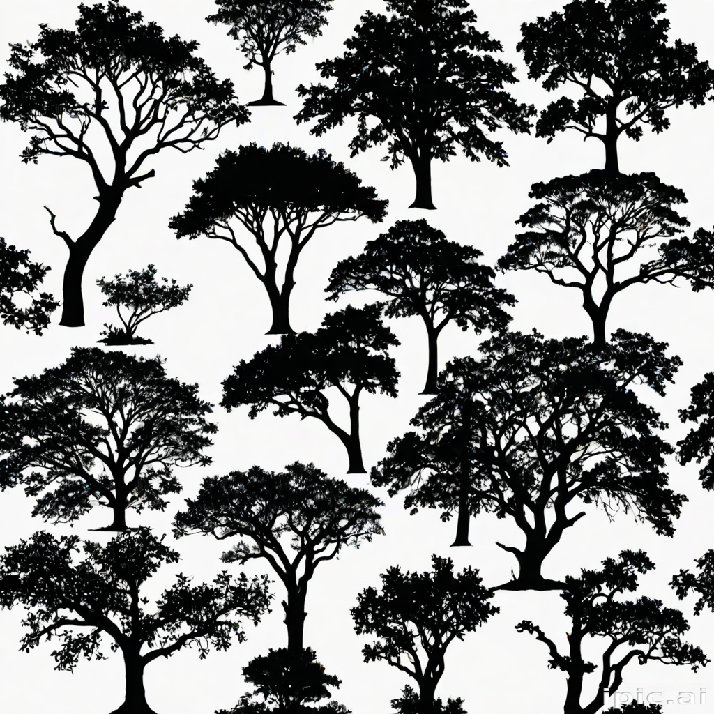 trees silhouette png