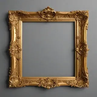 golden frame png transparent