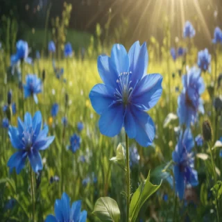 background blue flower