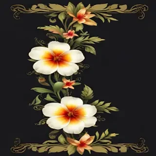 png border flower
