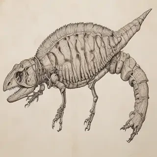 fossil drawing