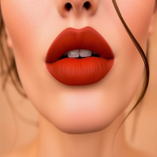 Earthy "Terra Cotta Sunset" lip look combines warm, reddish-brown tones with a soft matte finish, evoking the rich hues of desert landscapes and complementing natural makeup looks