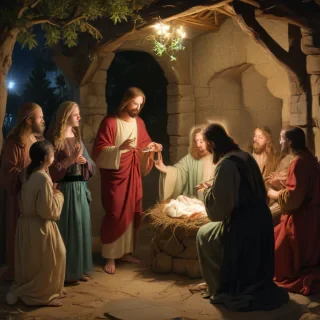 jesus at christmas images