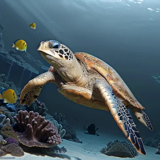 sea turtle background desktop