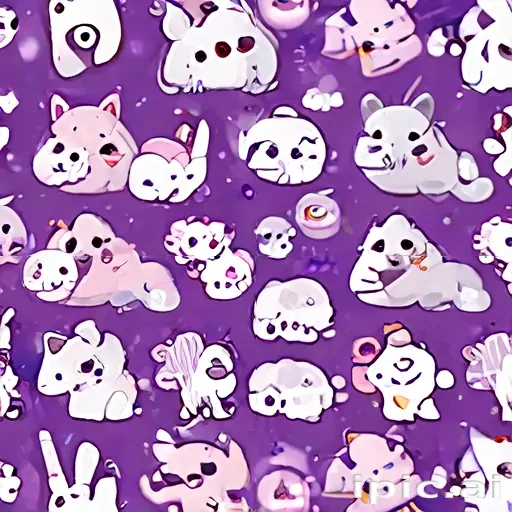 kawaii cute purple wallpaper