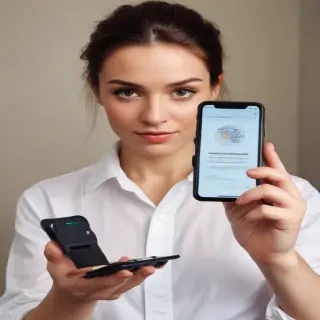 person holding phone