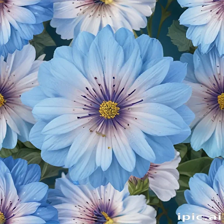 blue flowers png
