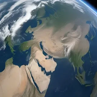 earth from space