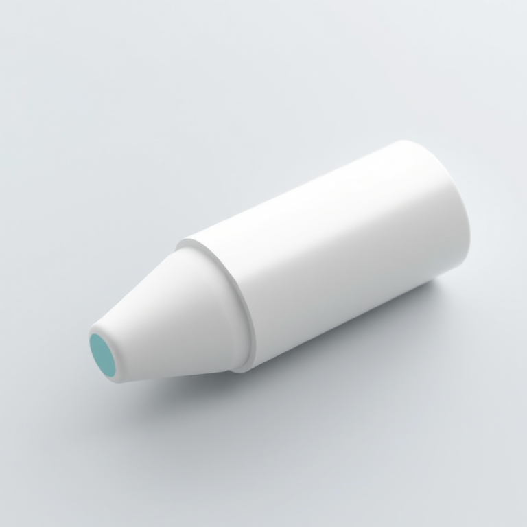 Create a high-resolution vector graphic of an eraser, featuring a clean white side and a smooth teal gradient on top, viewed from a slight angle, using a digital camera with a focal length of 50mm, aperture set to f/8, and a soft diffused light setup.