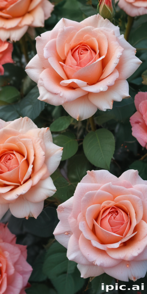 Beautiful Arrangement of Soft Pink Roses in Full Bloom Surrounded by ...