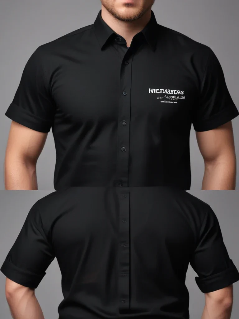 black shirt mock up