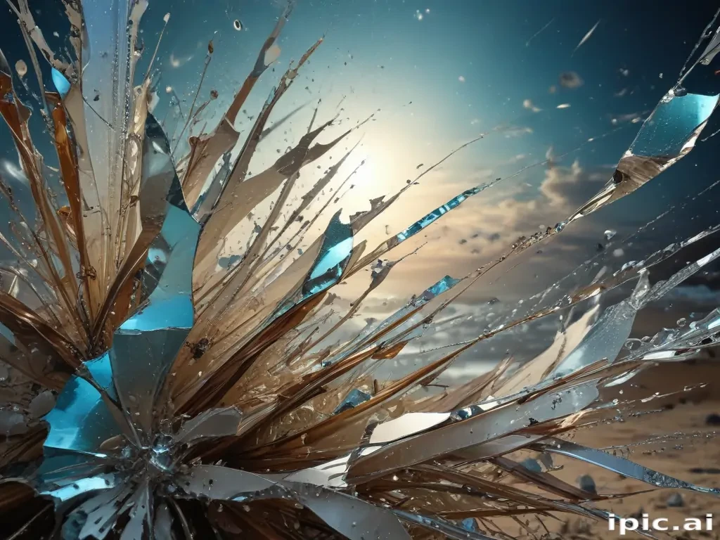 wallpaper broken glass