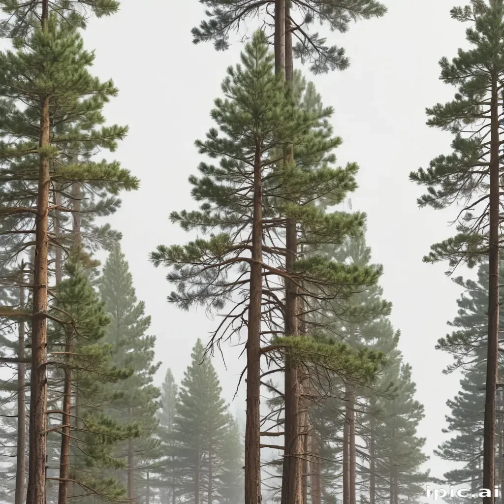 pine trees transparent background