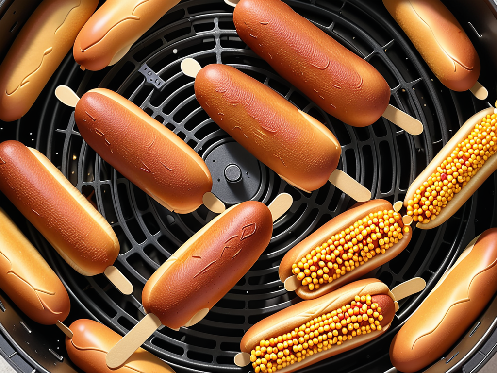 corn dog air fryer temperature