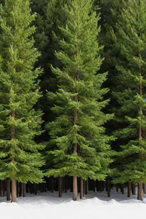 pine trees transparent background