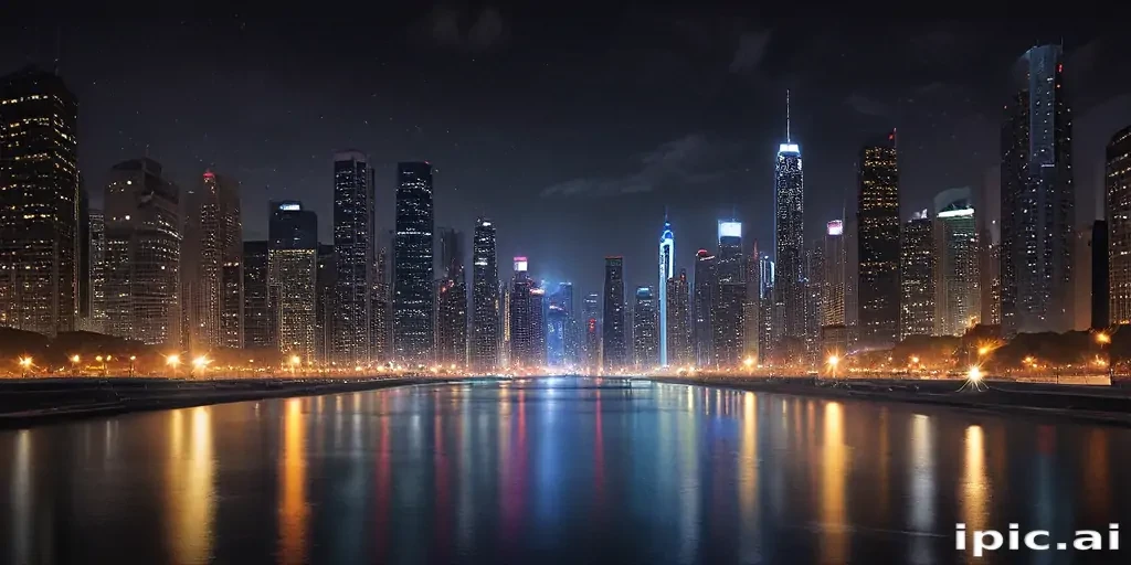 city lights background