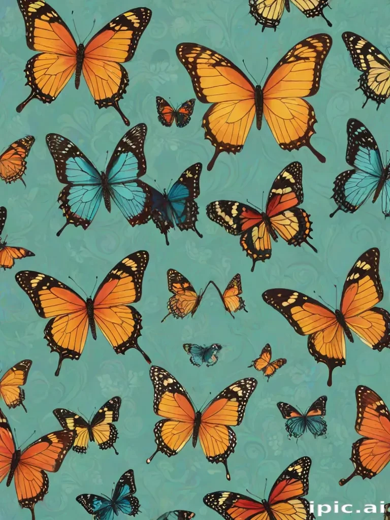 butterfly wall paper