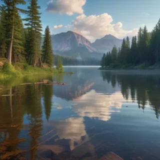 background lake