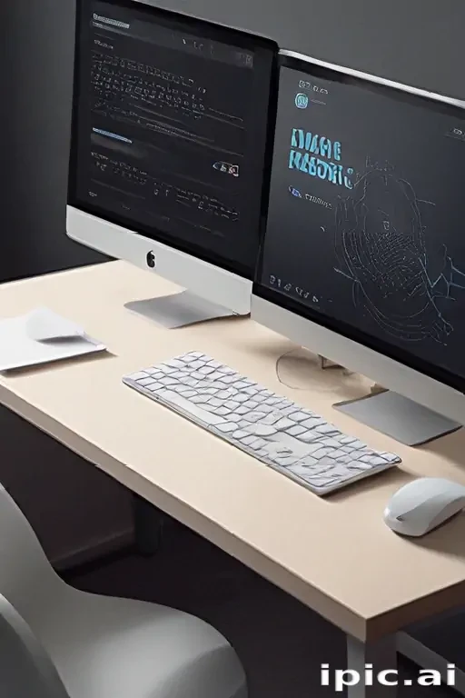 computer website mockup