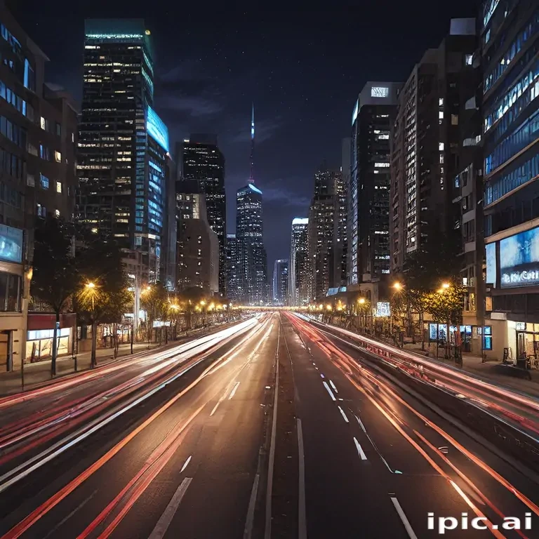 city lights background