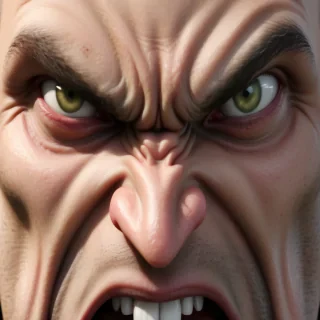 angry face png