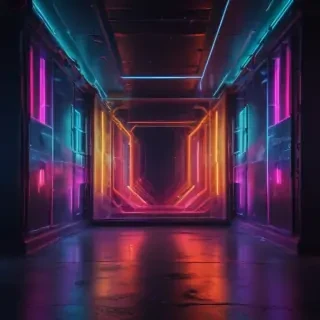 neon color background