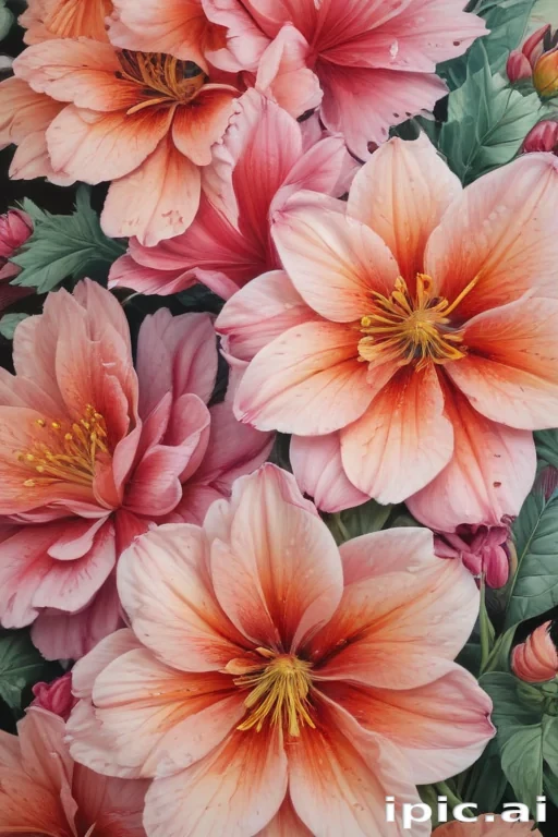 flower color drawings