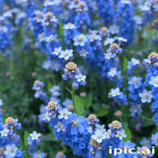blue flowers background