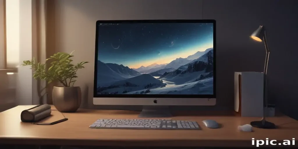 computer mockup