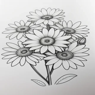 flower drawing pictures