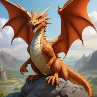 cartoon of a dragon